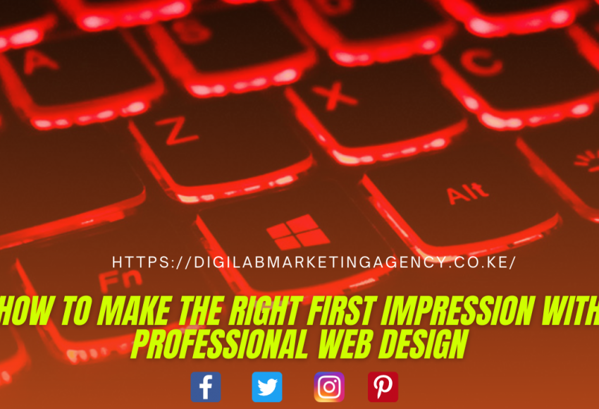 How to Make the Right First Impression with Professional Web Design